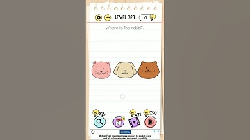 where is the rabbit level 328 :brain test