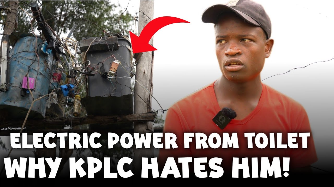 WHY KPLC HATES THIS BOY! HE GENERATES HIS OWN ELECTRICITY FROM TOILET 