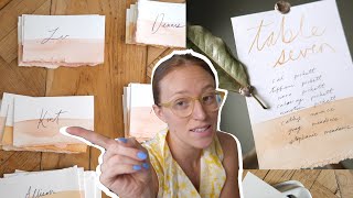 DIY Wedding Decor! Seating Chart, Shoe Clips, Placecards &amp; More