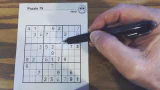 SudokuPrimer 19 tutorial for solving a hard puzzle - Sudoku To Go vol 99