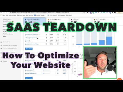 SaaS Teardown | How To Optimize Your Website