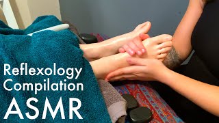 2 HOURS Reflexology compilation for relaxation (Unintentional ASMR, Real person ASMR)