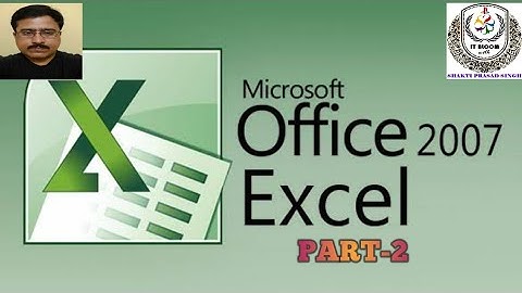 Microsoft Excel 2007 For Grade-5 (Part-2)