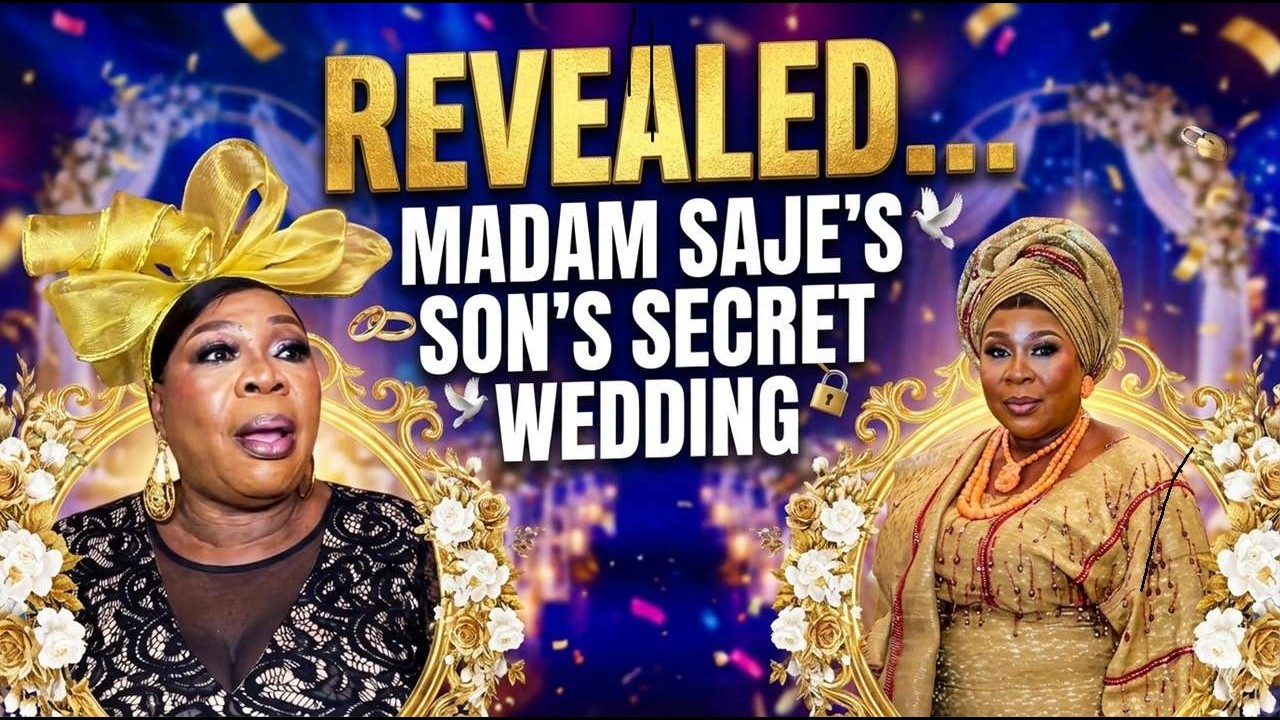 Madam Saje's son secretly gets married in Lagos Nigeria. MC Oluomo, Prophet Israel in attendance.