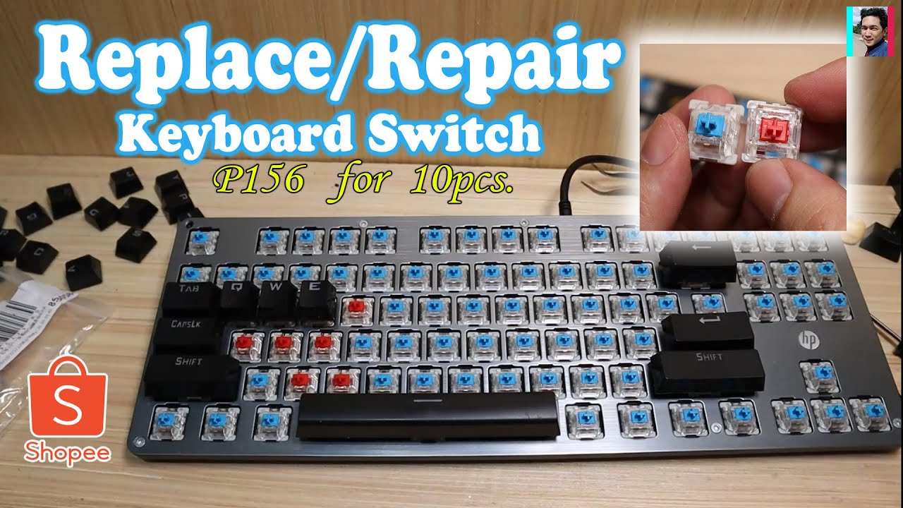 Mechanical Keyboard Switch Replace/Repair (madali lang palitan if