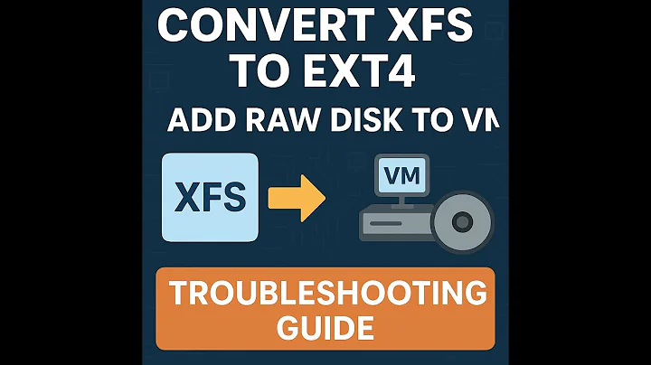 How to ADD RAW disk to server and create File system/How to convert XFS to EXT4 step by step proces