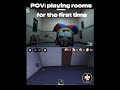 Playing the rooms for the first time 😭🥀✌️ #roblox #robloxsdoors #doorsroblox