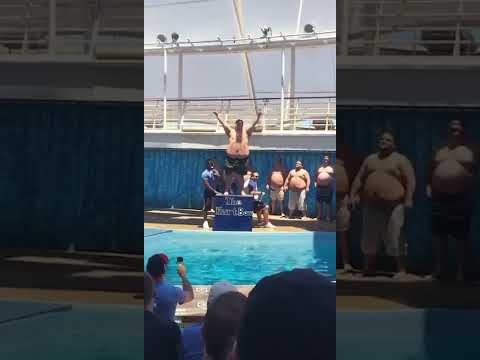 This Is How You Win A Belly Flop Contest On A Cruise Ship