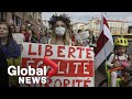 Belarus protests: Women march in Minsk to call for Alexander Lukashenko’s resignation