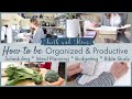 Weekly Planning Productivity & Organization Hacks | Schedule, Meal Planning, Budgeting & Bible Study