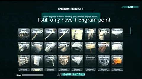 Ark: Survival Evolved No engram point with level ups