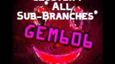 GEM606 Cluster 1 Walkthrough ( All Sub-Branches )