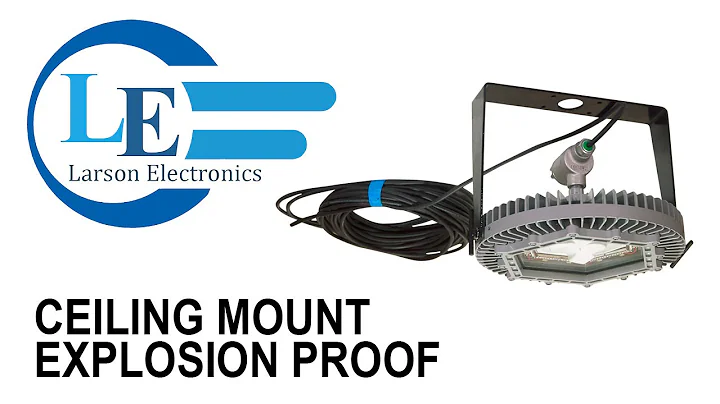 Ceiling Mount Explosion Proof 150 Watt High Bay LED Light Fixture - 100ft Cord - 10,000 Lumens