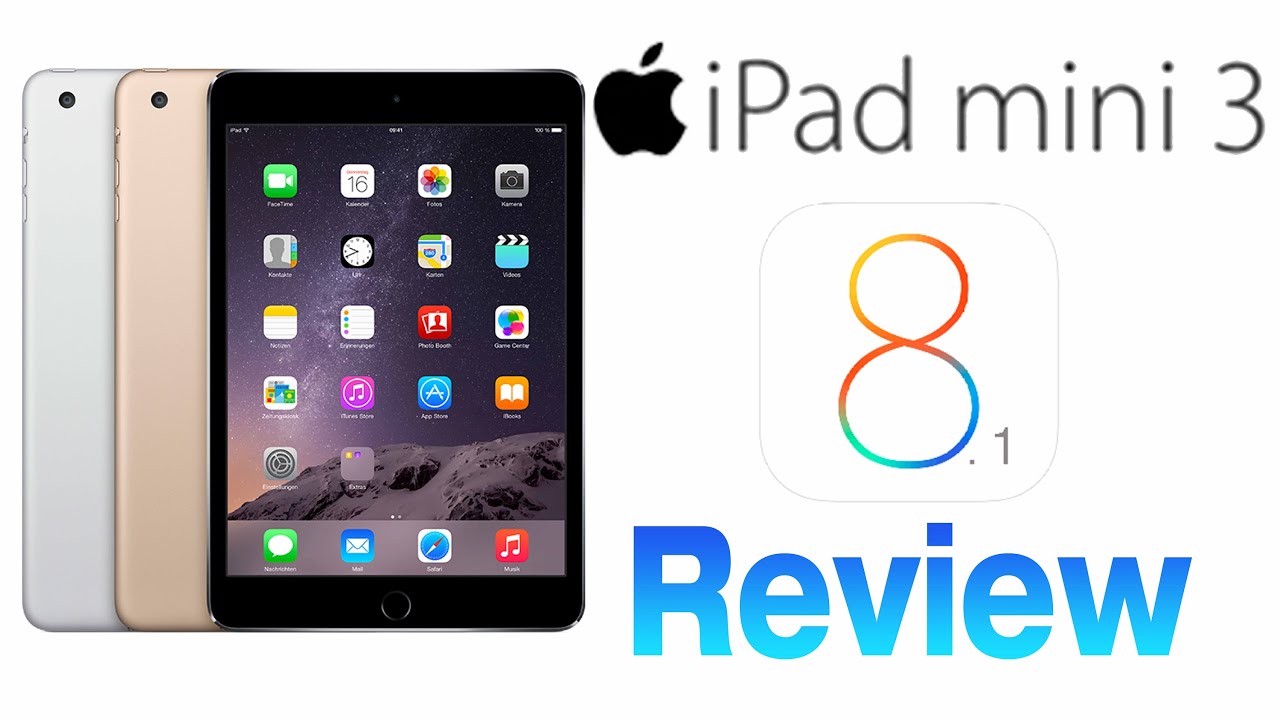 Review Apple iPad Mini 3 and iOS 8.1 - YouTube