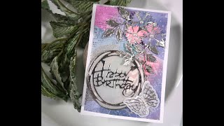 Day One - Making the Backgrounds -Three Panel Cards