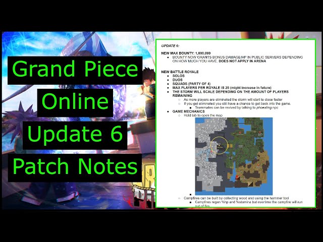 GPO] Update 6 Patch Notes + New Information