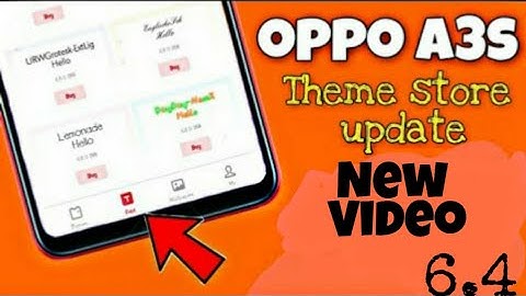 oppo a3s new theme store update 6.4 | new update in oppo a3s | font change in oppo a3s after update