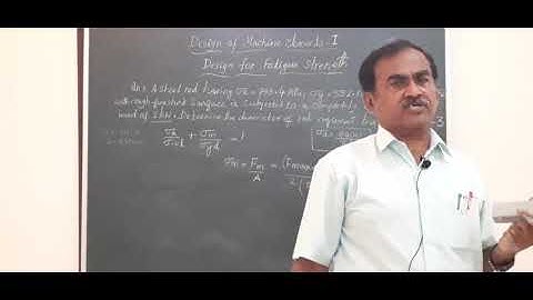 Shaft subjected to completely reversed Axial load .