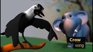 CROW SONG ♥Childrens cartoon song ★Butterfly 2 ★Manjadi English