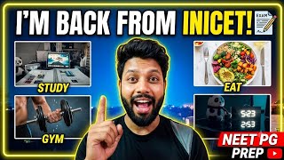 I'm Back!  Post-INICET Routine: NEET PG Prep, Gym & Clean Eating Vlog📚🩺