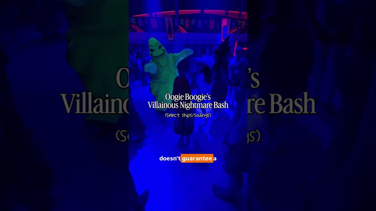 The Disney Cruise Halloween character that EVERYONE wants to boogie with #disneycruise #disneywish