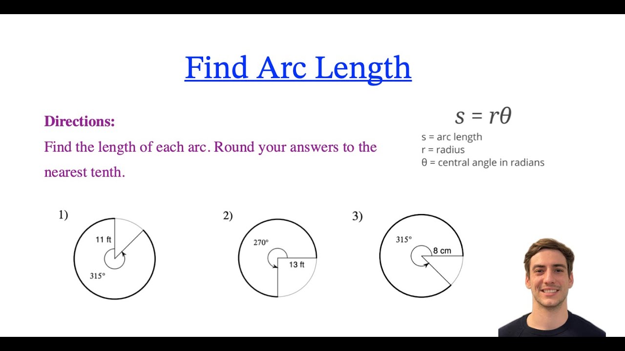 Length Geometry Spot Math Geometry: Finding Arc Length (Geometry Tricks) - YouTube