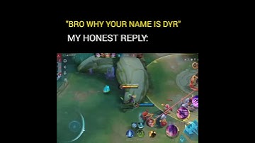 my honest reply #viralvideo #mobilelegends #dyrrothmvp #mlbb #shortvideo #youtuber #youtubeshorts