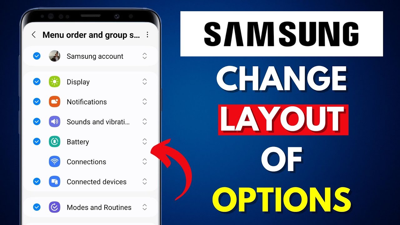 How to Change the Layout of Options in the Settings on a Samsung Galaxy ...