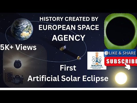 Artificial Solar Eclipse Experiment by ESA#artificial #solareclipse #esa #nasa #space #isromissions