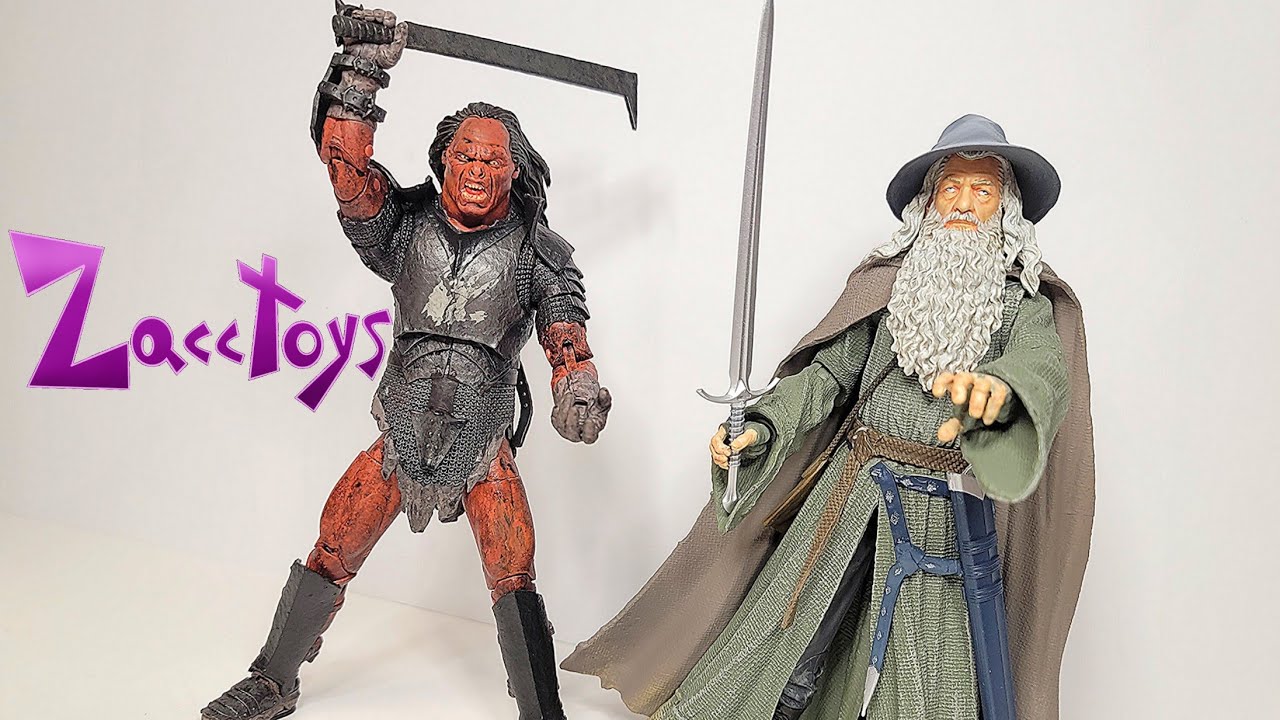 Diamond Select Lord of the Rings Wave 4 Uruk-Hai Orc and Gandalf the Grey Action Figure Review!