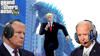 US Presidents Survive GODZILLA In GTA 5
