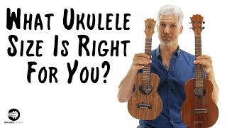 Video thumbnail of "Ukulele Sizes and What is Best For You | Soprano, Concert, Tenor, or Baritone?"