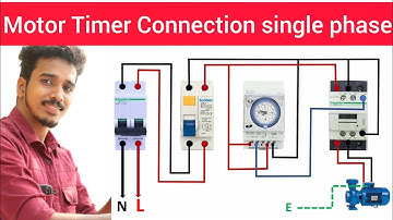 single phase motor timer connection  timer setting  @malti vlogs mry