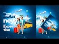 Create STUNNING Tour Manipulation Design with Adobe Photoshop + FREE PSD