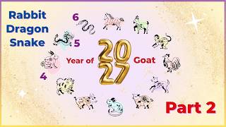 2027 Goat Year Chinese Zodiac Forecast - Part 2: Rabbit, Dragon, Snake, and Their Zodiac Friends