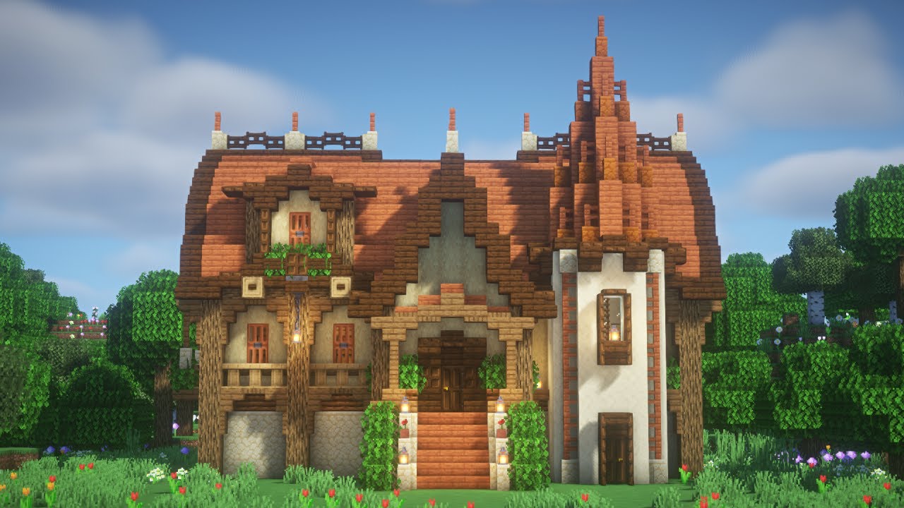 【マインクラフト】ファンタジーな倉庫の作り方 / 外装編【マイクラ建築】 - Minecraft Builders