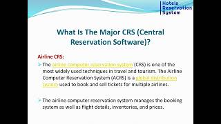 Central Reservation Software