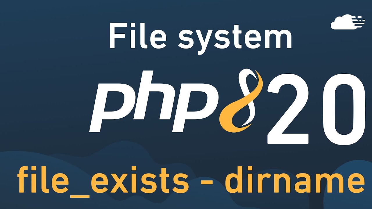 Php file exists. Dirname.