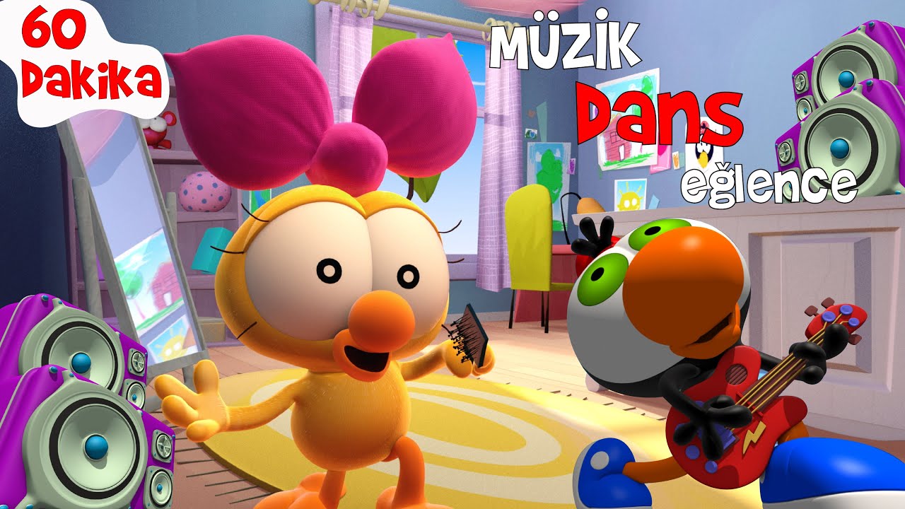 60 DAKİKA ÇİZGİ FİLM 🤪😏😂#23 - Müzik, Dans, Eğlence! | TRT Çocuk
