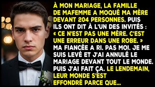 Les parents de ma femme ont humilié ma mère au mariage. Le lendemain, leur monde s’est écroulé.