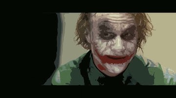 I made Joker animated. Messing around with EbSynth