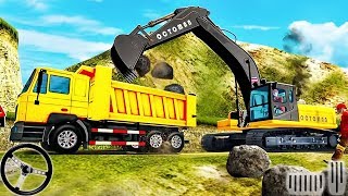 Sand Excavator Crane - Truck Driving Simulator 2019 - Android GamePlay screenshot 5