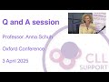 Prof. Anna Schuh - Question and Answer