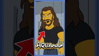 ¡AQUAMAN se cuela en Los Simpson! 🔱😂 #simpsons