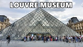 LOUVRE MUSEUM - PARIS , BIGGEST MUSEUM IN THE WORLD 4K