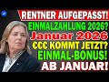 💥 Rentner aufgepasst: Einmalzahlung im Januar 2026 – So viel Geld steht im Raum!