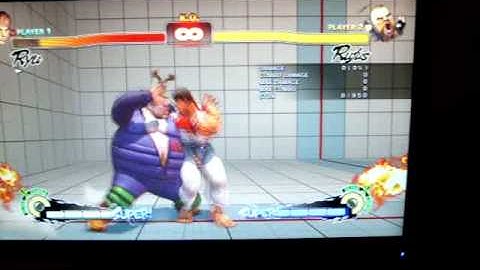 SSF4 AE 2012: Rufus Option Select with EX Galactic Tornado