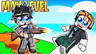 Roblox SHOOT PEOPLE Off A Map Simulator BUT MAX LEVEL GUN!
