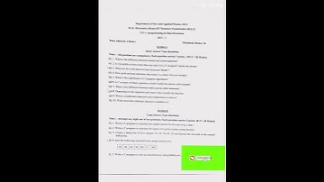 《c/c++ programming &data structure  question paper 》 GGU BSC ELECTRONICS 3RD SEM. CORE EXAM PAPERS