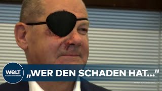 PIRATENKANZLER: Olaf Scholz kommt mit Augenklappe zur Arbeit – Mit diesen Memes reagiert das Netz
